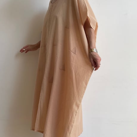 [ pips ] / plainly  woven cotton  yalalag hupil round neck