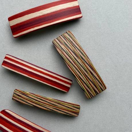 [KOSTKAMM] Natural Wood Hair Clip /  Pattern / 6cm / 9524P
