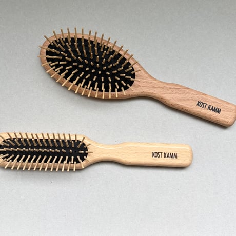 [KOSTKAMM]  Waxed Beech Wood Oval Hair Brush  / 21.5cm / オーバル型ブラシ / 4510