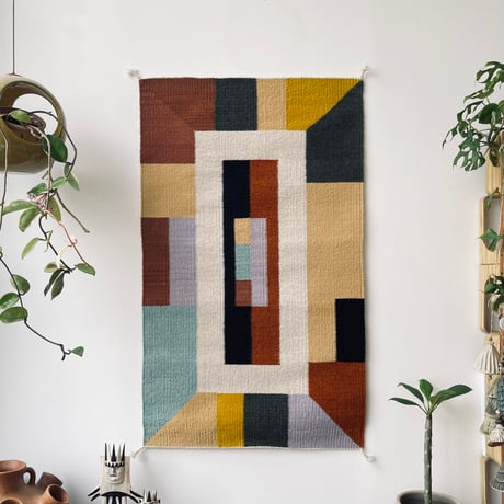 [ARTE ZAPOTECO] Wool Rug "Monte Alban" 60cm x 100cm