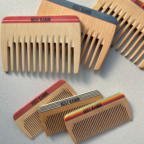 [KOSTKAMM]  Wooden Pocket Comb /  Ex wide 10b