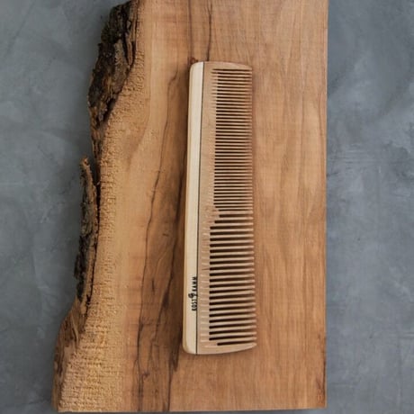 [KOSTKAMM]  Wooden comb with Handle / Wide / 6b