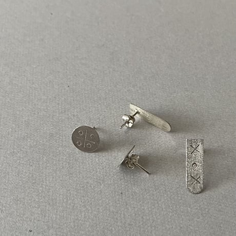 [ishi jewelry]  gonul collection / silver earrings