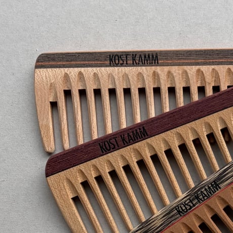 [KOSTKAMM]  Wooden Pocket comb / Ex Wide / 18b