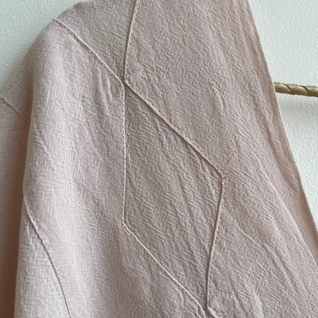 [ pips ] / plainly woven  cotton huipil /  Pink