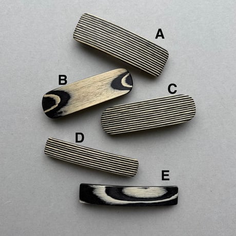 [KOSTKAMM] Natural Wood Hair Clip /  pattern /6cm /9524P