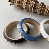 Hand carving wood bracelet from Oaxaca Mexico