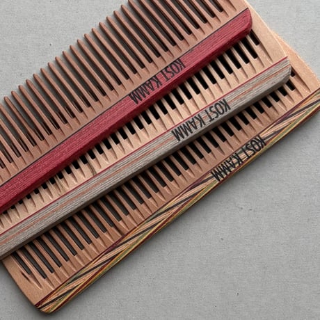[KOSTKAMM]  Wooden Pocket comb / Wide / l7b