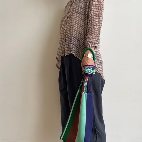 [pips]  Cotton Handwoven Hammock bag / neon