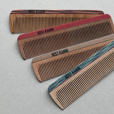 [KOSTKAMM]  Wood Pocket Comb / Narrow / 15b