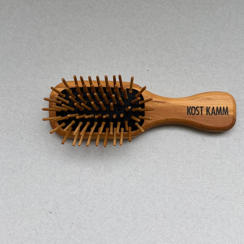 KOSTKAMM] Olive Wood Mini Hair Brush / 11.5cm