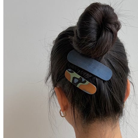 [KOSTKAMM] Natural Wood Hair Clip / Pattern /10cm   / 9521P
