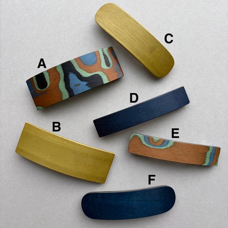 [KOSTKAMM] Natural Wood Hair Clip / Pattern 8cm / 9523P