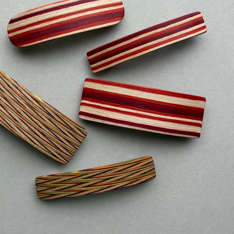 [KOSTKAMM] Natural Wood Hair Clip /  Pattern/ 8cm /9523p