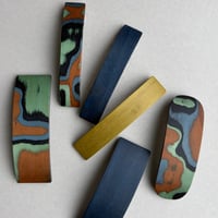 [KOSTKAMM] Natural Wood Hair Clip / Pattern /10cm   / 9521P