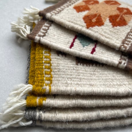 [ARTE ZAPOTECO] Wool Coaster / 12cm x 12cm