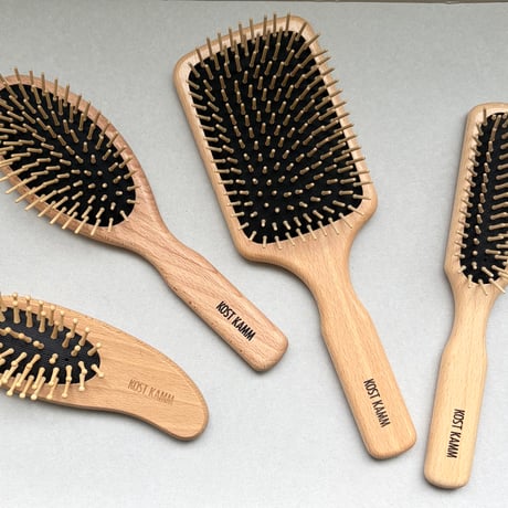 [KOSTKAMM]  Waxed Beech Wood Hair brush / 25.5cm /パドル型ブラシ/4540