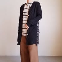 オリジナル 後ろレースロングカーディガン