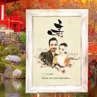 No.8 和風ウェルカムボード／台紙納品