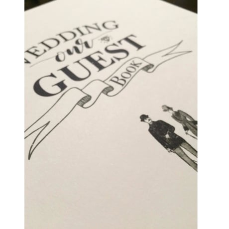 GuestBook 100名分記載可能（Design01）/  A4size：台紙のみ