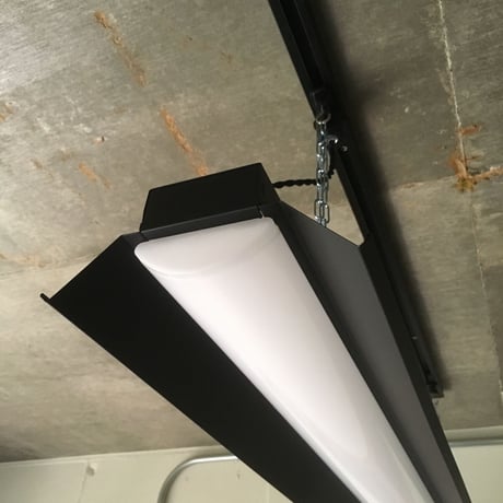 2台セット【B-LS-T】 2台セット ダクトレール用　一体型LEDライト　笠付き  つや消しブラック