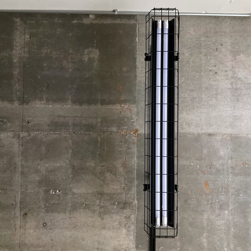 B-2LG】ダクトレール用2灯LEDライト つや消し黒 笠付き ガード