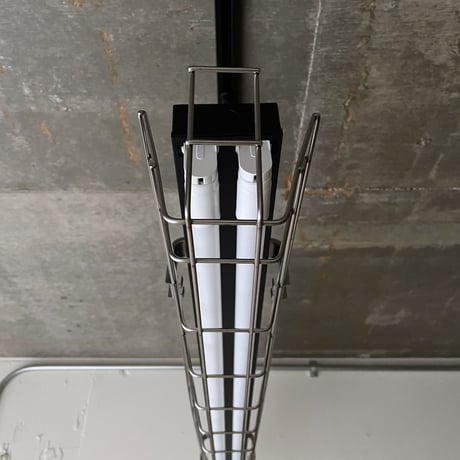 【B-2LSG02】ダクトレール用２灯LEDライト  つや消しブラック　笠なし ステンレスガード