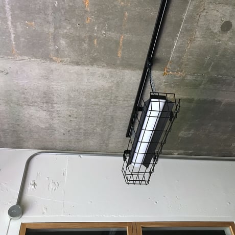【B-LSG20】 ダクトレール用　一体型LEDライト　笠、ガード付き  つや消し黒