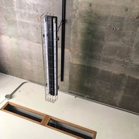【B-2LSG01】ダクトレール用 ２灯 LEDライト 逆富士　ステンレスガード　つや消しブラック  照明器具