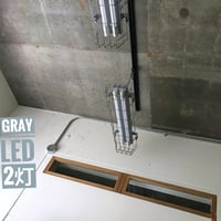 ２台セット【GR20-2LSG】ダクトレール用LED２灯  ステンレスガード付き 照明器具