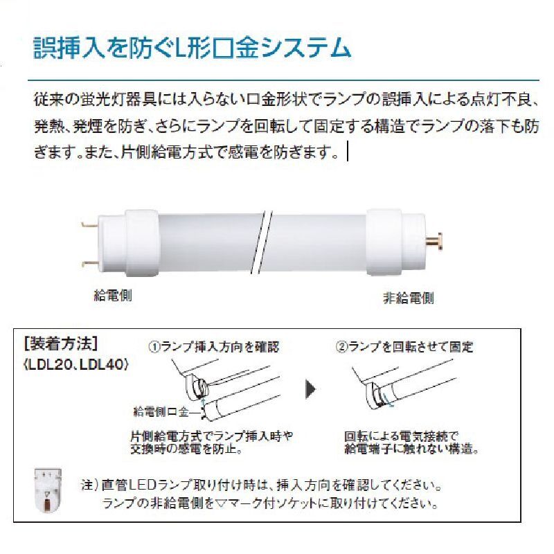 Panasonic製 2018年製 LED照明器具 昼白色 6本セット