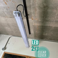 【CL-2L】ダクトレール用 2灯 LEDライト クリアカバー　照明器具