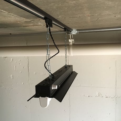 【B-1L20K】1灯　LED蛍光灯　つや消しブラック　ダクトレール用　照明器具