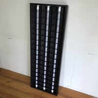 天井直付け　３灯照明器具　ルーバー付き　つや消し黑　※要電気工事