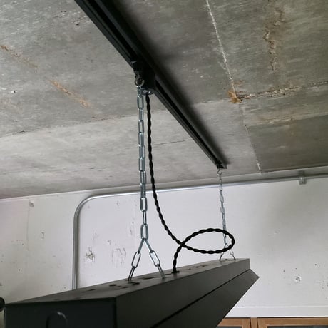 【B-2L40WK】ダクトレール用２灯 LEDライト　ワイド笠付き　 つや消しブラック　照明器具