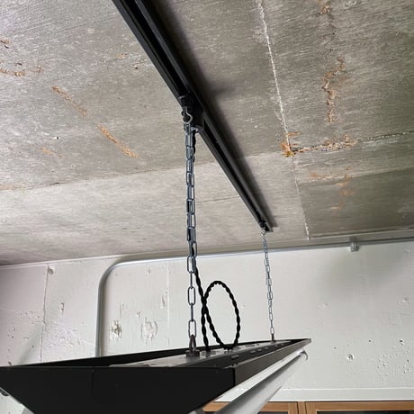 【B-P2LZ】L型ピンLEDライト　2灯　逆富士　つや消し黒　 ダクトレール用