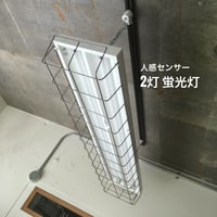 【W-32WG-S】２灯蛍光灯　アイアンガード 　ダクトレール用　ホワイト