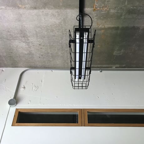 【B-2L20G】配線ダクトレール用 2灯LED ライト つや消し黒 　ガード付き 照明器具