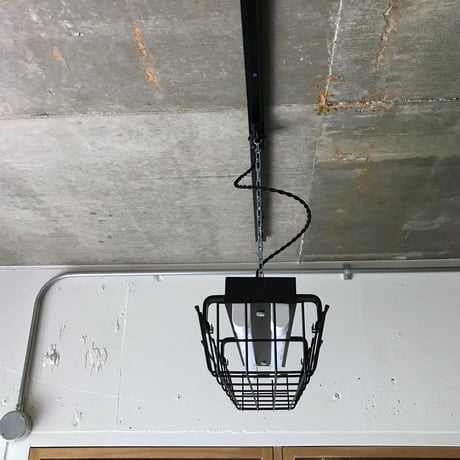 【B-2L20G】配線ダクトレール用 2灯LED ライト つや消し黒 　ガード付き 照明器具