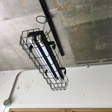 【B-2L20G】配線ダクトレール用 2灯LED ライト つや消し黒 　ガード付き 照明器具