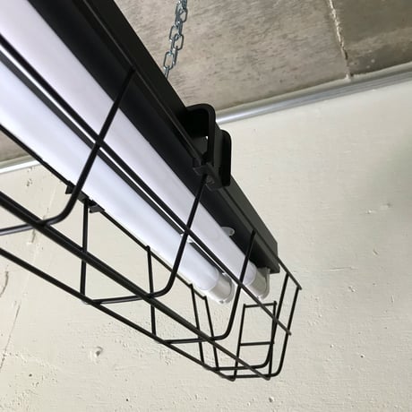 ２台セット(調光対応LEDライト)【B-2LG02】ダクトレール用２灯LEDライト  つや消しブラック　笠なし ガード付き