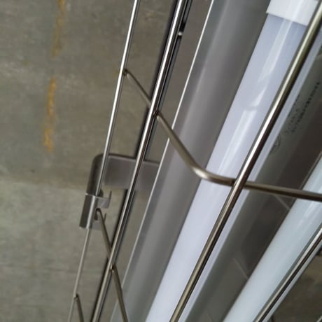 【SL-2L】配線ダクトレール用 ２灯 LEDライト ステンレス製　照明器具