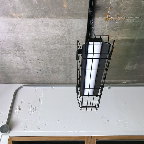 【B-LSG20】 ダクトレール用　一体型LEDライト　笠、ガード付き  つや消し黒