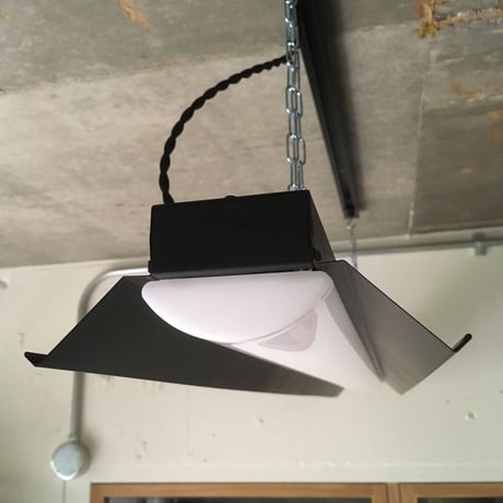 2台セット【B-LS-T】 2台セット ダクトレール用　一体型LEDライト　笠付き  つや消しブラック