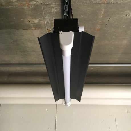 【B-1L20K】1灯　LED蛍光灯　つや消しブラック　ダクトレール用　照明器具
