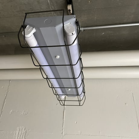 【GR-2L20GH】2灯LEDライト つや消しグレー　引っ掛けシーリング用ガード　照明器具アイアン