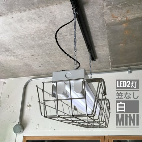【W20-2LSG】ダクトレール用LED２灯  ステンレスガード付き 照明器具