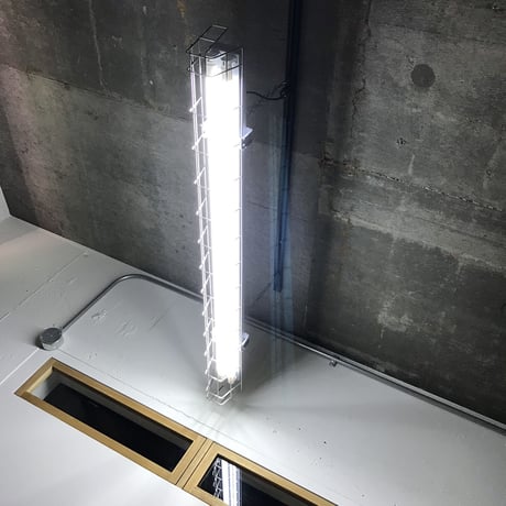 4台セット【GR-2LSG02】ダクトレール用２灯LEDライト  半ツヤグレー　笠なし ステンレスガード