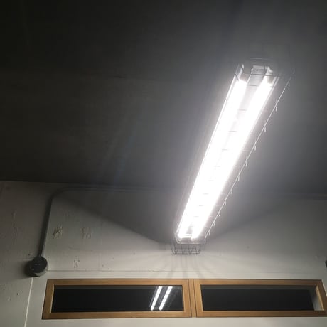 【GR-2LG】ダクトレール用 ２灯 LEDライト 笠、 ガード付き　つや消しグレー 照明器具