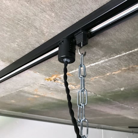 【B-L-G20】 ダクトレール用　一体型LEDライト　ガード付き  つや消し黒